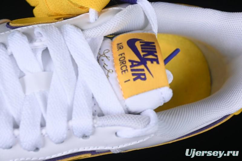 Nike Air Force 1 '07 Low Kobe Casual Sneakers with Full-Layer Leather and Full-Length Air Cushion - FZ1151-100