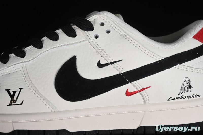 Nike Dunk Low LV Collaboration - Black Lamborghini SB Low Top Casual Sneakers - FC1688-190