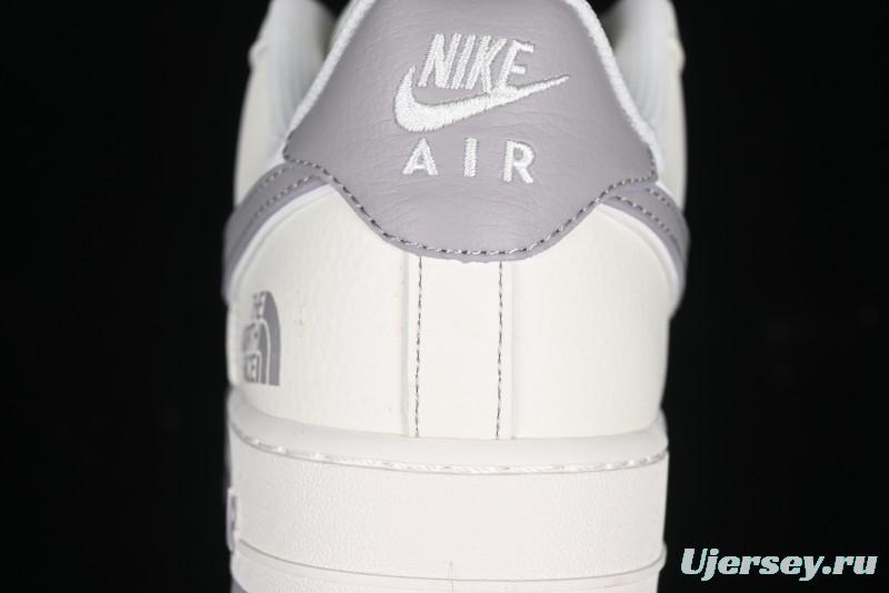 Nike Air Force 1 '07 Low The North Face Collaboration Beige Grey Red Label Casual Sneakers - BB7518-009