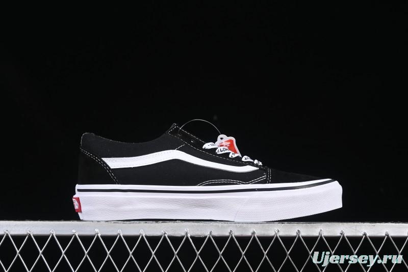 Vans Premium Old Skool Classic Black & White Low-Top Skate Shoes - VN000ZD4Y28