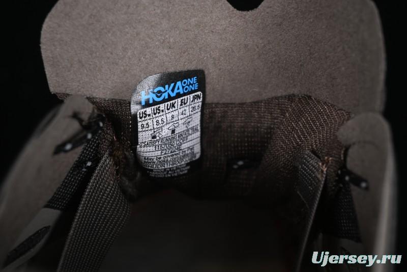 HOKA ONE ONE Satisfy Running Mafate Trail Low-Cut Cushioned Outdoor Hiking Shoes - 1157050 COFF