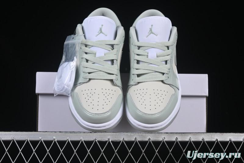 Nike Air Jordan 1 Low AJ1 Amber Green Low-Top Casual Sneakers - HF4078-100