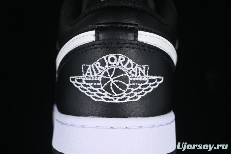 Nike Air Jordan 1 Low Retro Basketball Shoes in Black and White - 553558-043