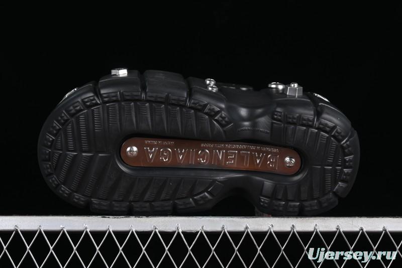 Balenciaga Hardcrocs Slide EVA Round Toe Ultra Thick Sole Clog Sandals - W1S8N1081