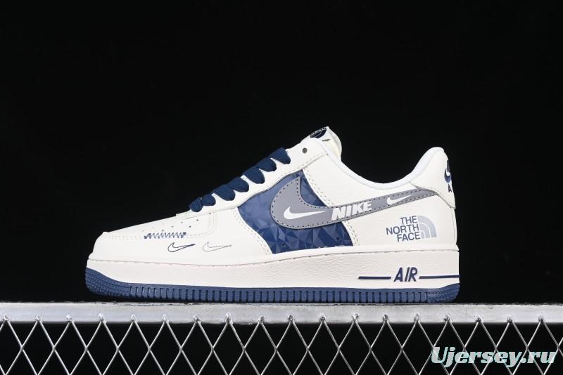 Nike Air Force 1 '07 Low The North Face Collaboration Off-White Blue Diamond Casual Sneakers - DM6688-001