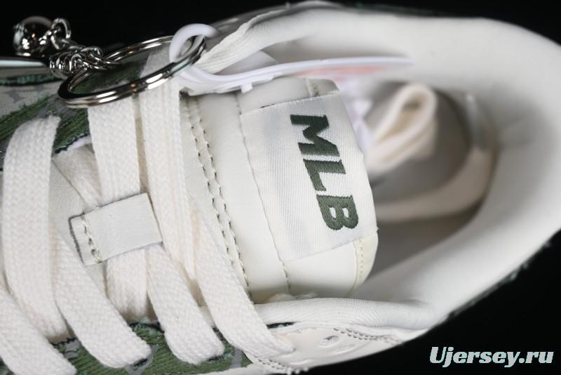 Nike SB Dunk Low MLB Collaboration - Green Denim Anniversary Custom Low-Top Casual Skate Shoes - DQ1098-345