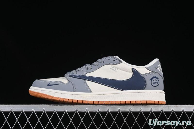 Nike Air Jordan 1 Low OG "Dark Navy/Grey" - Premium Collaboration Edition
