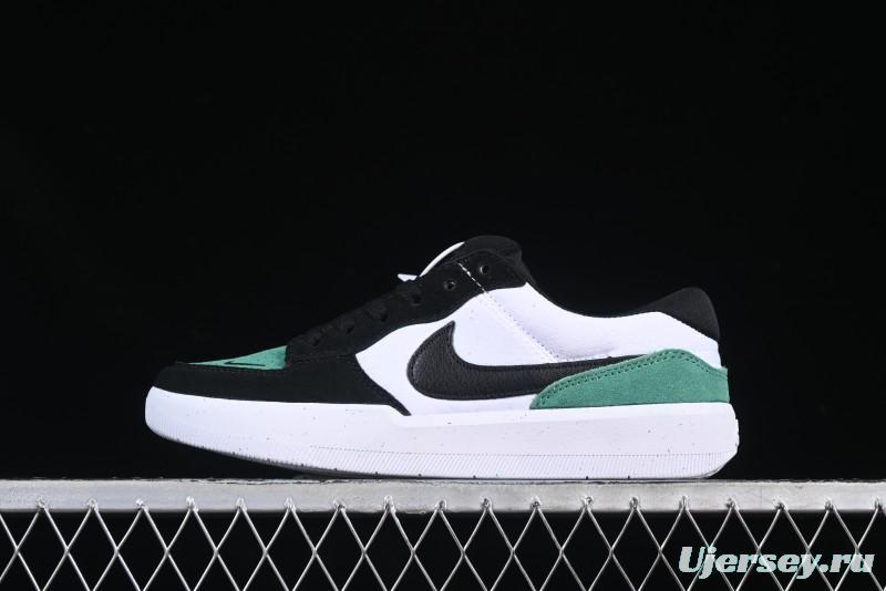 Nike SB Force 58 Low - Emerald Green, Black & White Skateboarding Shoes