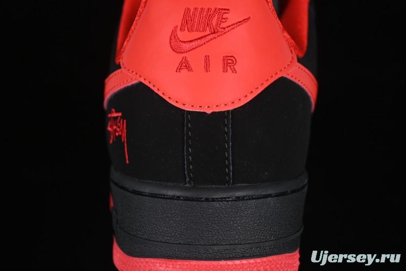 Nike Air Force 1'07 Low Stussy Collaboration Passion Orange Low-Top Casual Sneakers - DF0188-044