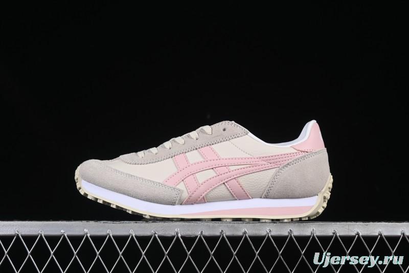Asics Vintage-Style Sneakers - Soft Pink & Neutral Beige
