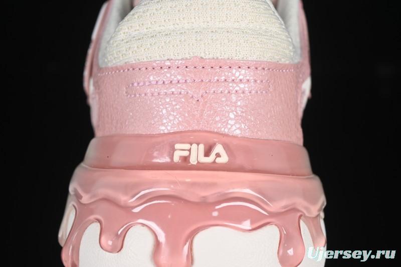 Pink Drip Chunky Sneakers – Trendy Casual Shoes for Women