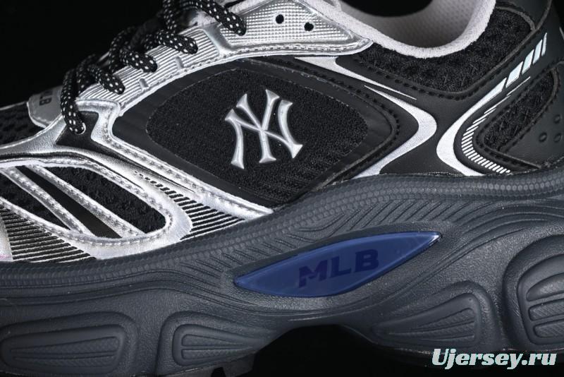 New York Yankees MLB Winner Chunky Height Increasing Thick Sole Running Shoes - 3ASHWD15N50BKS