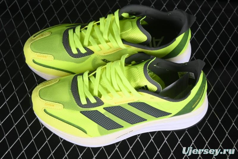 Adidas Adizero Lightstrike Pro Running Shoes - Neon Yellow/Black