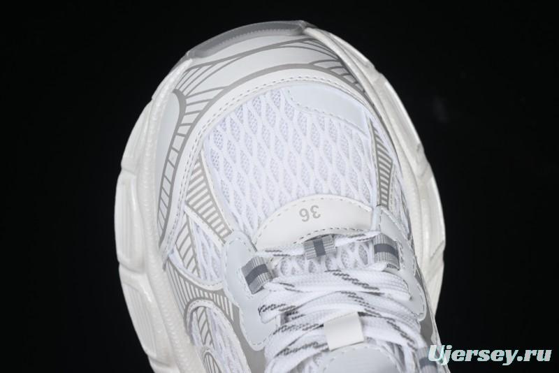 GG-CC Casual Running Shoes with Irregular Design for Trendy Look - 5509 White