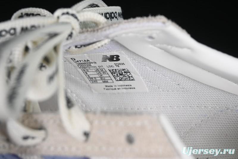 New Balance 237 Heritage Sneakers - Suede and Mesh in Muted Gray with Blue Accents