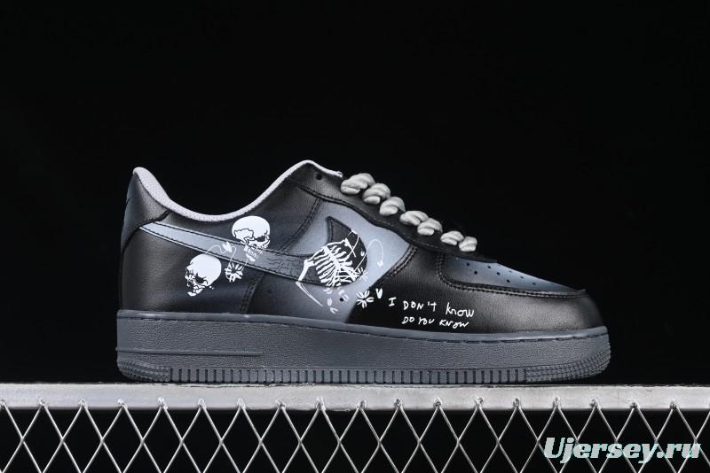 Nike Air Force 1'07 Low Gradient Skeleton Casual Sneakers - YD2425-110