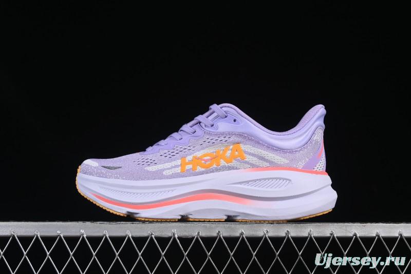 HOKA ONE ONE Bondi 9 Knit Lightweight Casual Running Shoes - 1162012 AGH