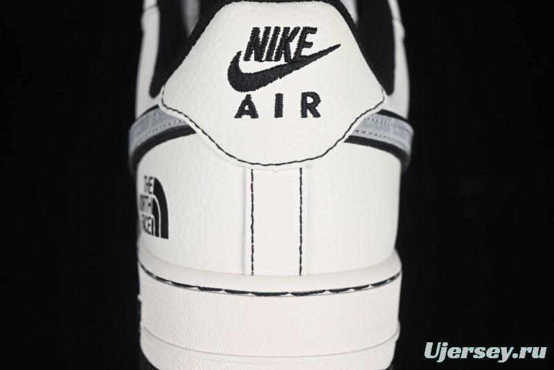 Nike Air Force 1 '07 Low The North Face x Comme des Garçons Black White Line Casual Sneakers - HH7518-050