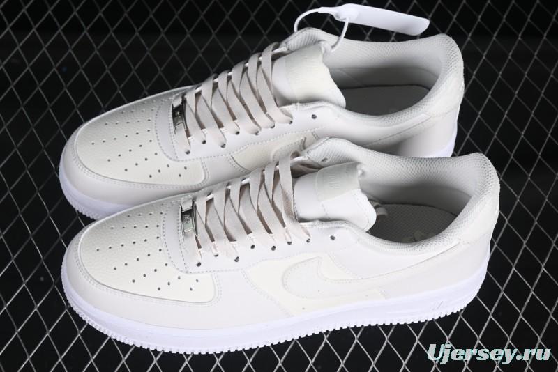 Nike Air Force 1 Low "Triple White Beige" Sneakers