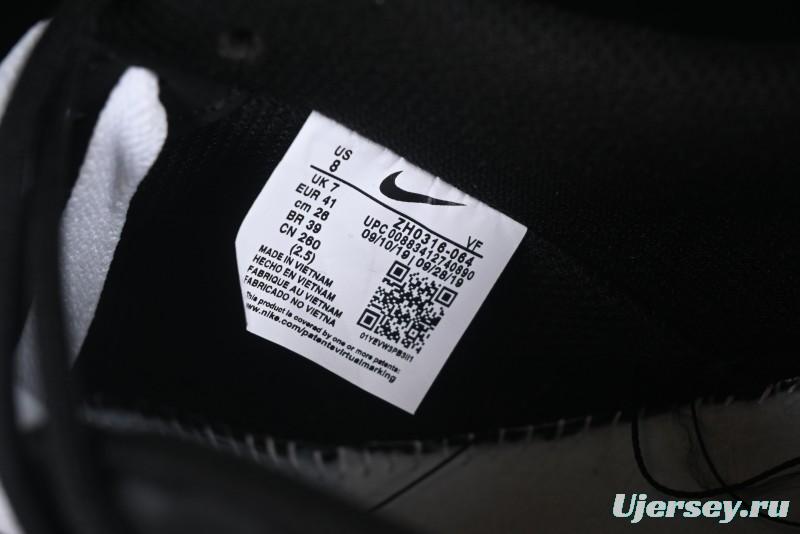 Nike Air Force 1'07 Low Silver Wing Panda Casual Sneakers with Strap - ZH0316-064