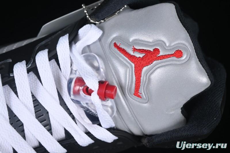 Nike Air Jordan 5 Retro Black "Metallic Reimagined" Basketball Shoes - HF3975-001