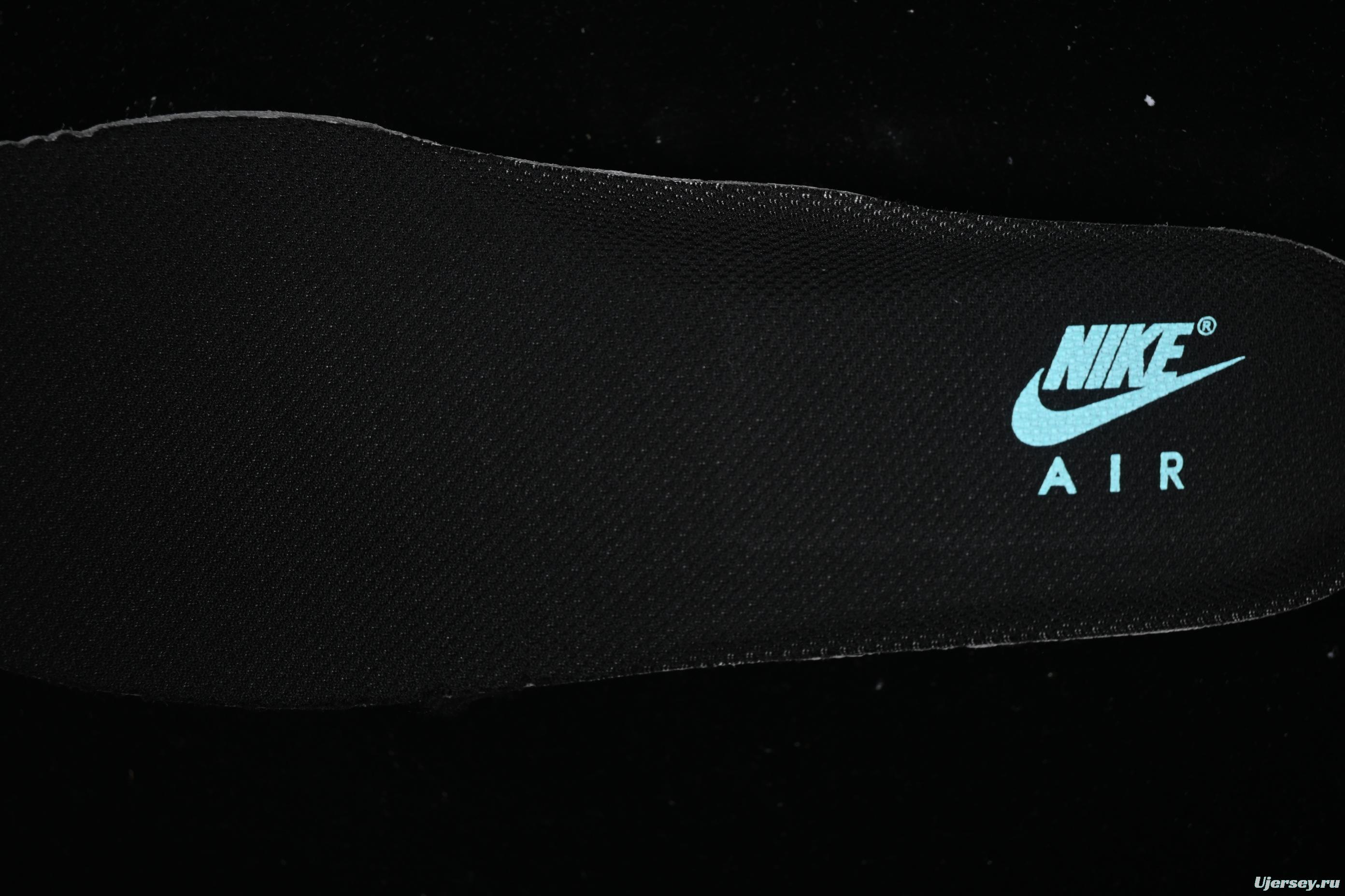 Nike Air Force 1 Low "Tiffany Blue" – Black & Aqua Classic