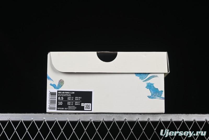 Nike Air Force 1'07 Low Nezha Collaboration Magic Ball Spirit Pearl Casual Sneakers - DF0188-047
