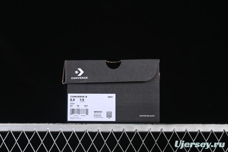 Converse Chuck 70 High Top Sneakers with Star Patch and Thick Sole - 581672C