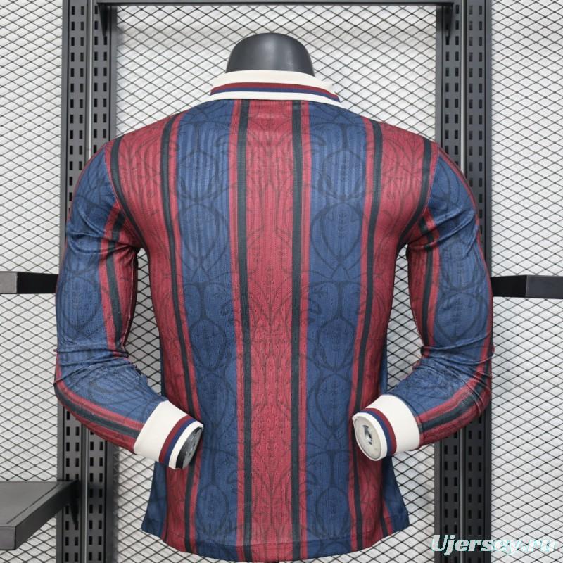 Player Version 25/26 Modernist FC Barcelona Polo Long Sleeve Jersey