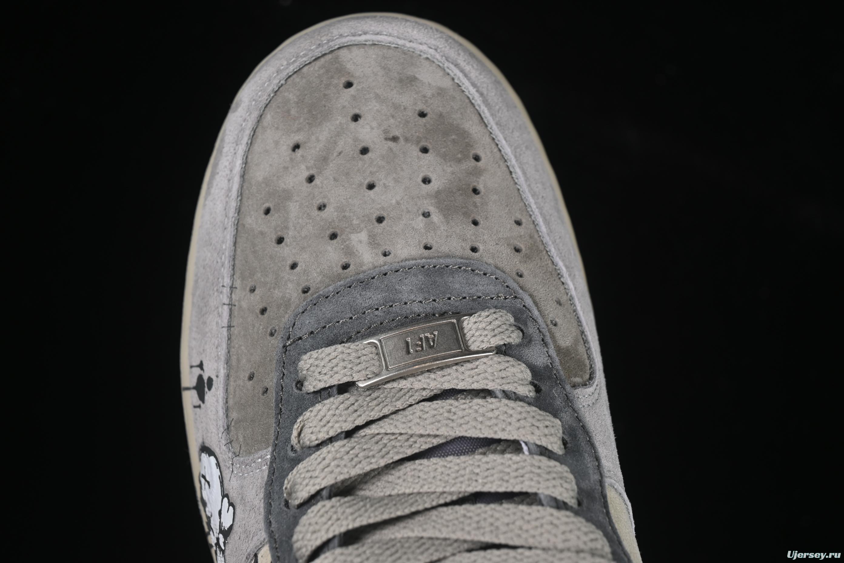 Nike Air Force 1'07 Low Dark Skull Casual Sneakers - YD2425-660