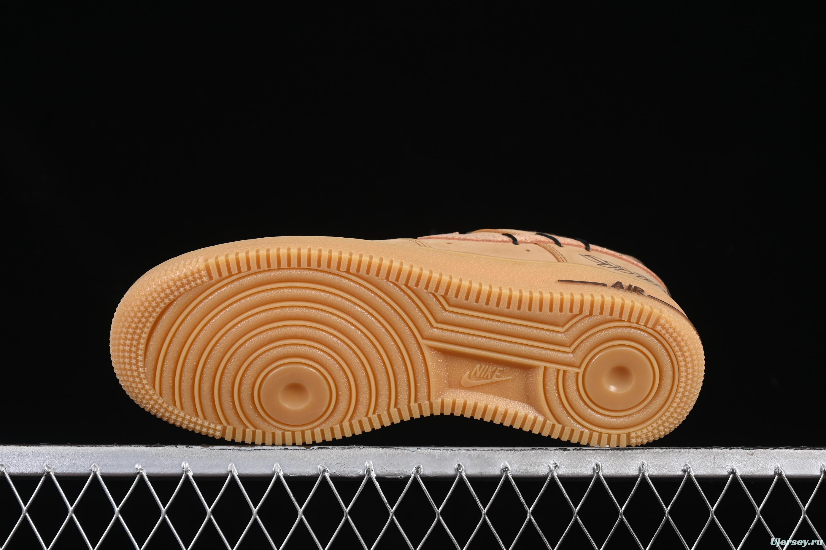 Nike Air Force 1'07 Low Wheat Casual Sneakers with Full-Length Air Cushion - CJ9179-200