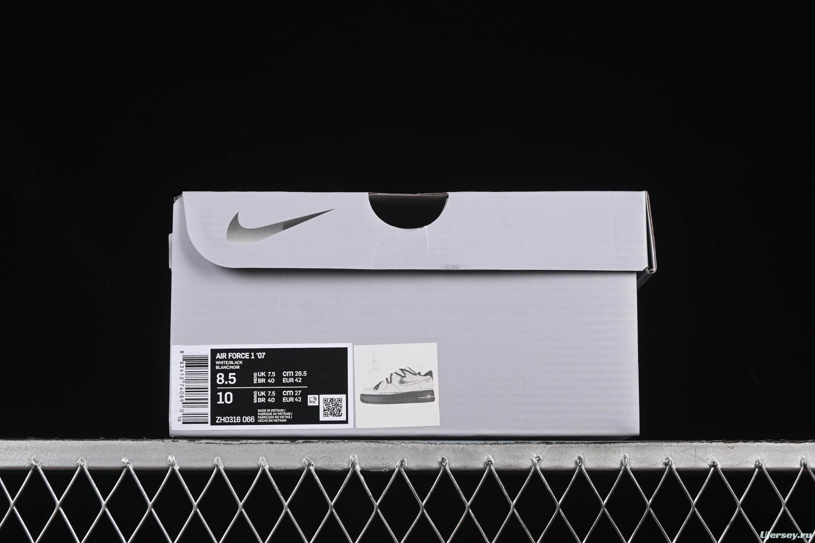 Nike Air Force 1'07 Low Casual Sneakers with Full-Length Air Cushion - ZH0316-066