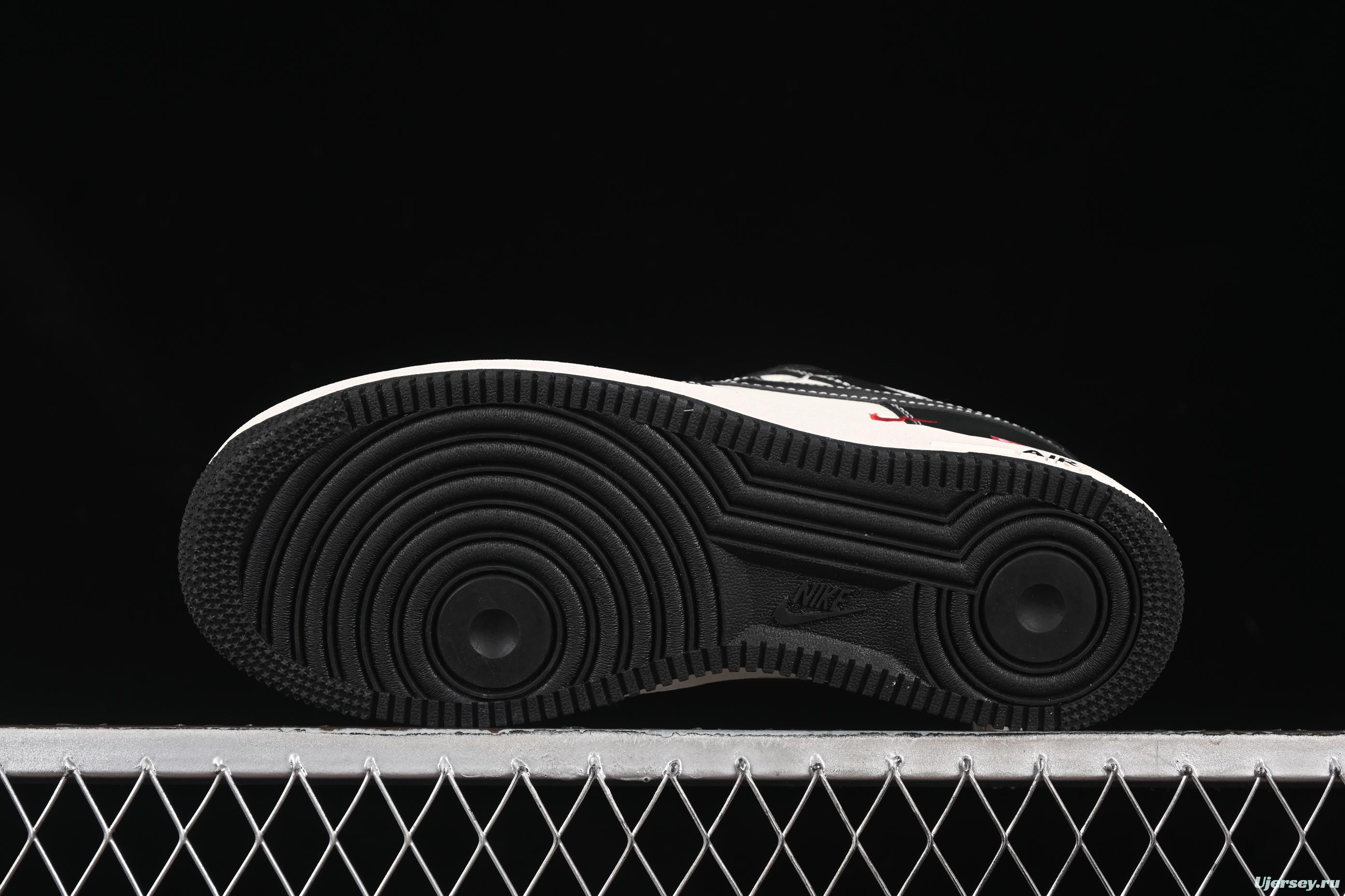 Nike Air Force 1 '07 Low Supreme Casual Sneakers in Beige Black - HH7518-053