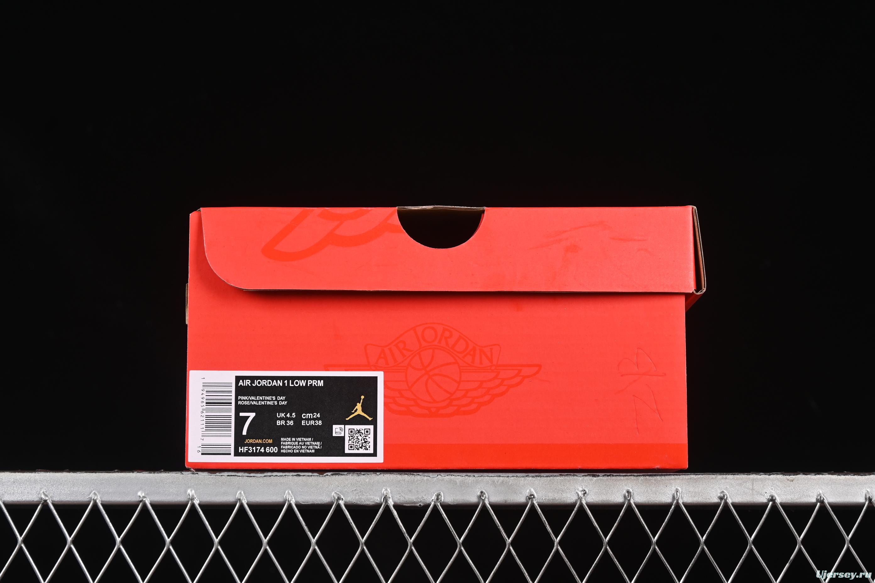 Nike Air Jordan 1 Low AJ1 Valentine's Day Jelly Pink Low Top Lifestyle Basketball Shoes - HF3174-600