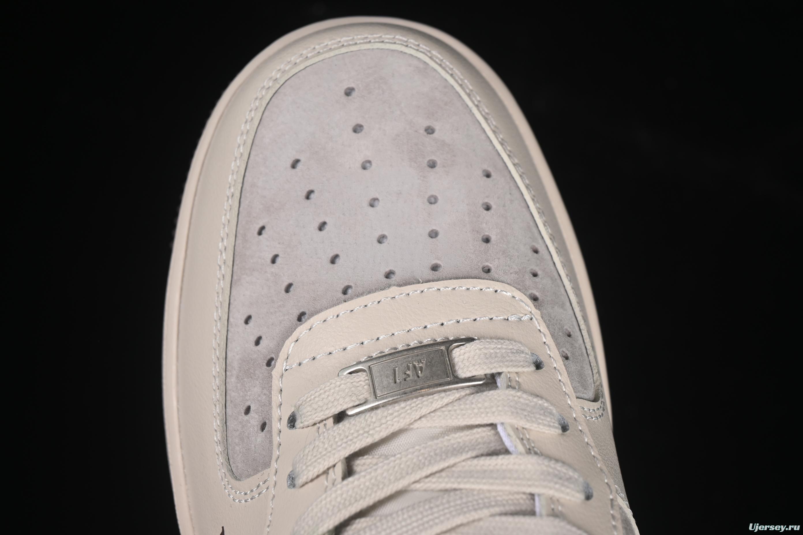 Nike Air Force 1'07 Low LV Collaboration Tan Brown Red Sole Casual Sneakers - XX3168-129