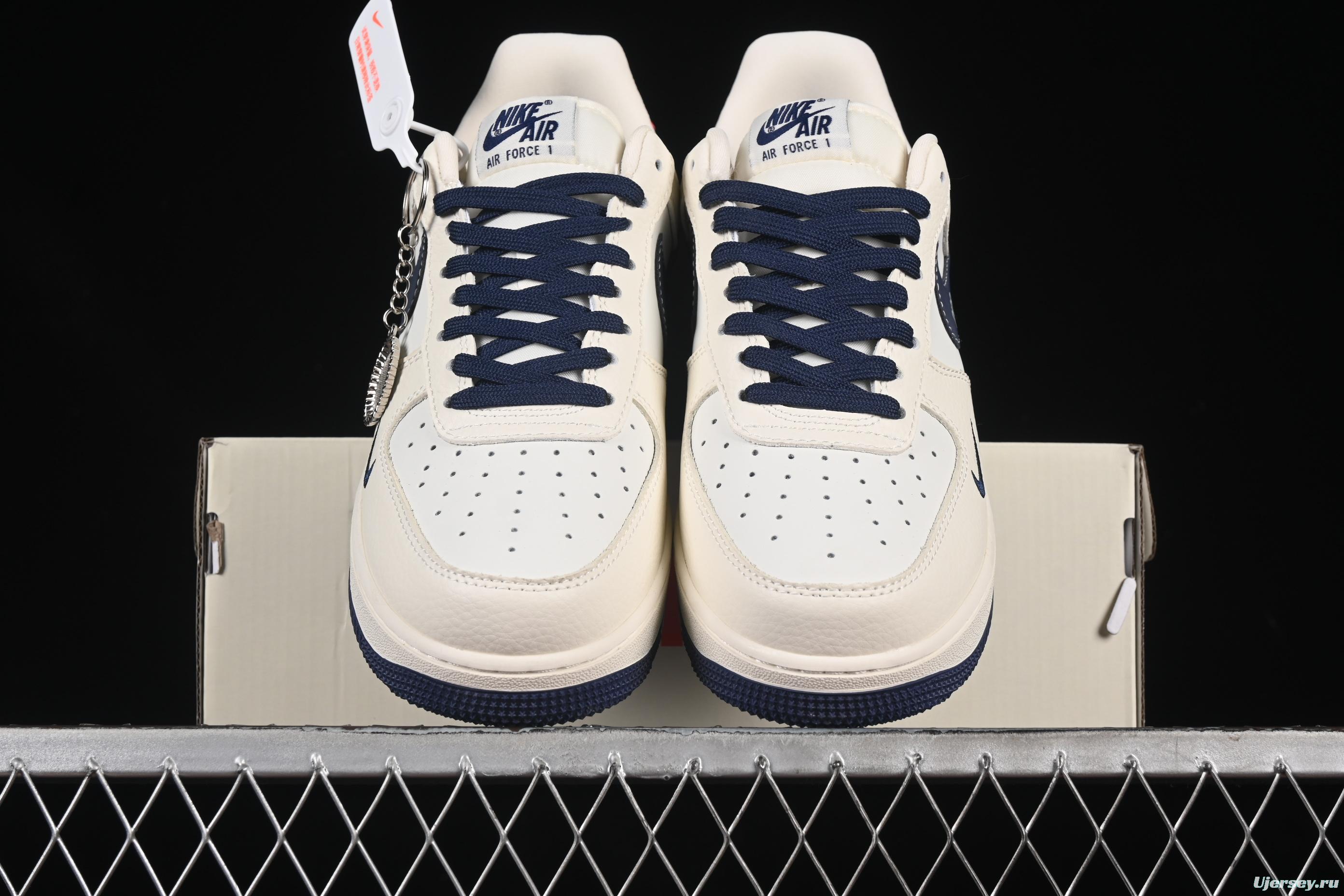 Nike Air Force 1'07 Low Dior Collaboration Navy Blue Red Sole Low-Top Casual Sneakers - KK1988-067