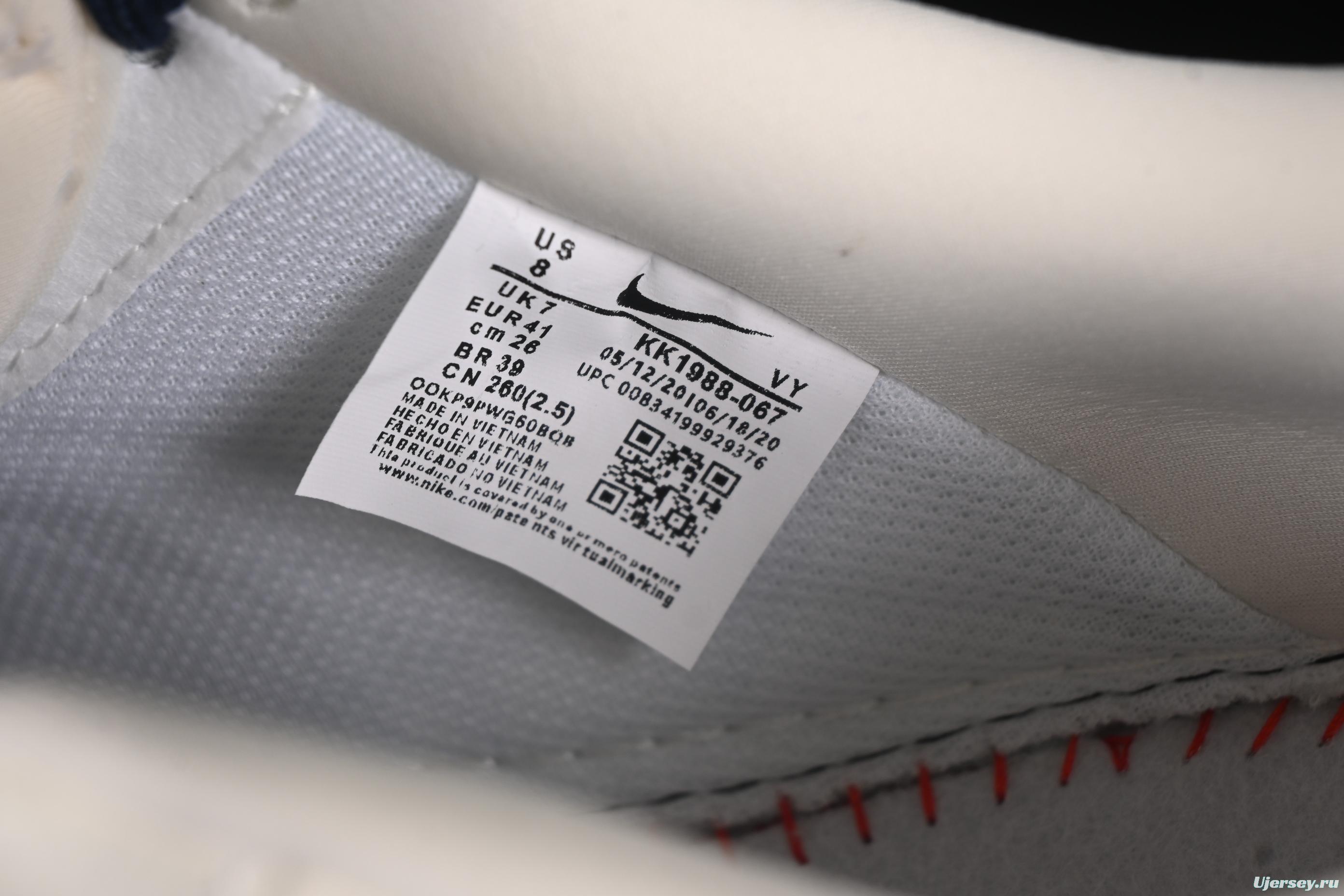 Nike Air Force 1'07 Low Dior Collaboration Navy Blue Red Sole Low-Top Casual Sneakers - KK1988-067