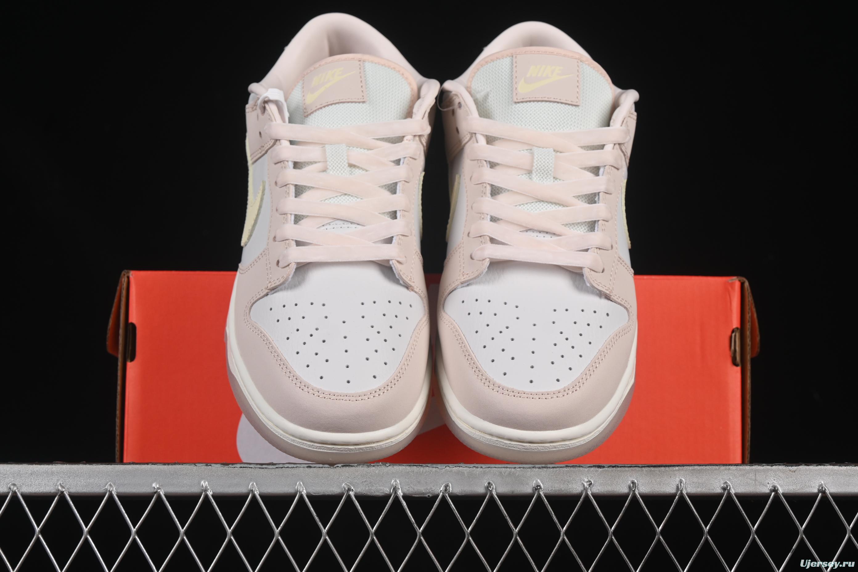 Nike SB Dunk Low White Light Pink SB Low-Top Casual Skate Shoes - FB7901-601