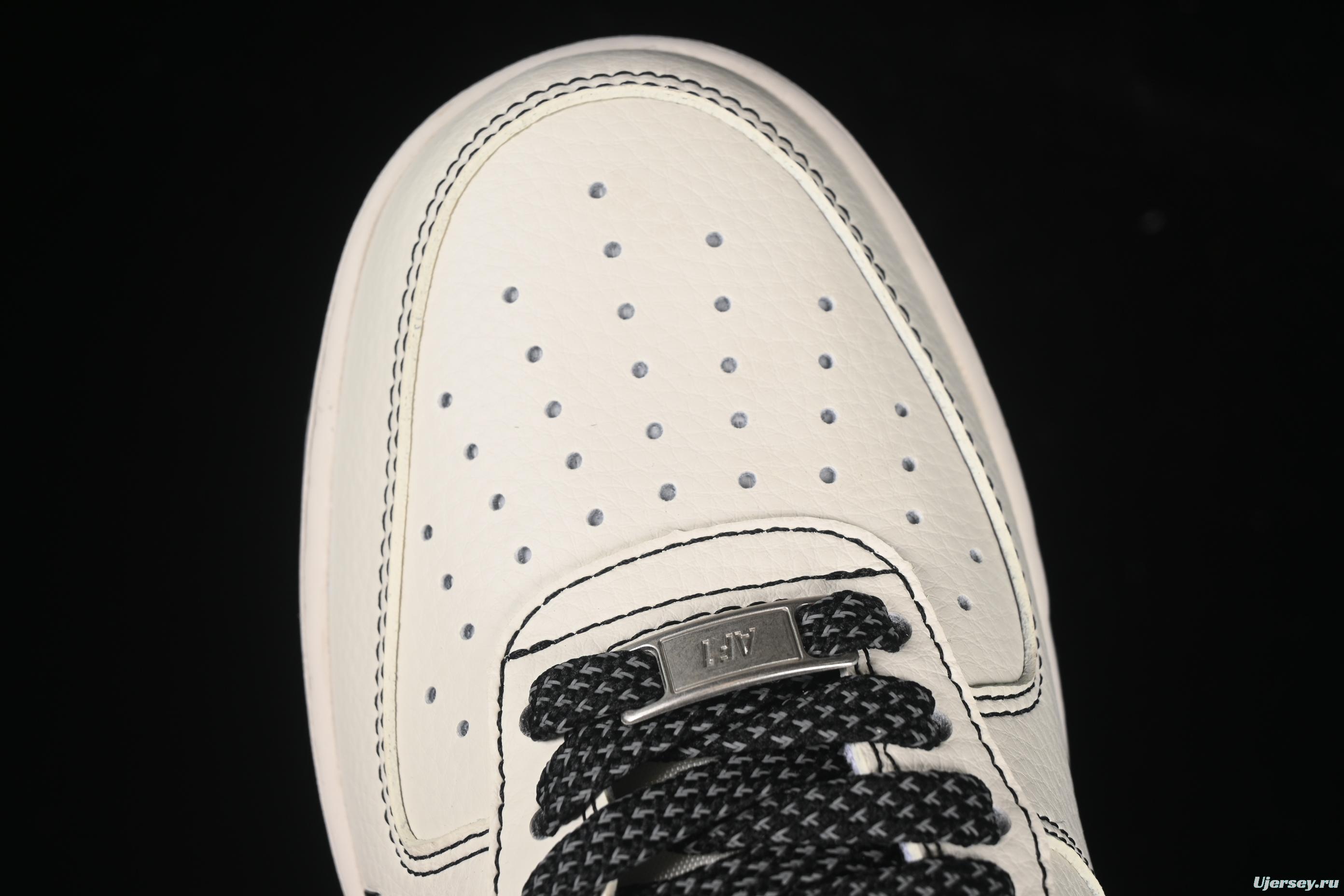 Nike Air Force 1 '07 Low Bape Collaboration Black Line Starry Sky Casual Sneakers - HH7518-067