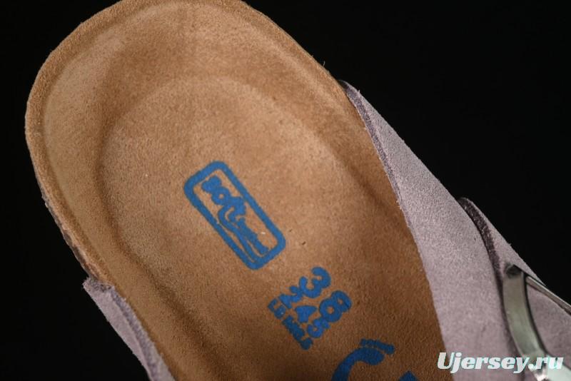 Birkenstock Arizona Soft Footbed Sandals with Suede Leather and Lambswool Lining - G.D4