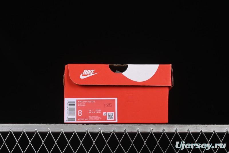 Nike Classic Cortez Leather Retro Running Shoes with Cushioned Sole - HF0263-400