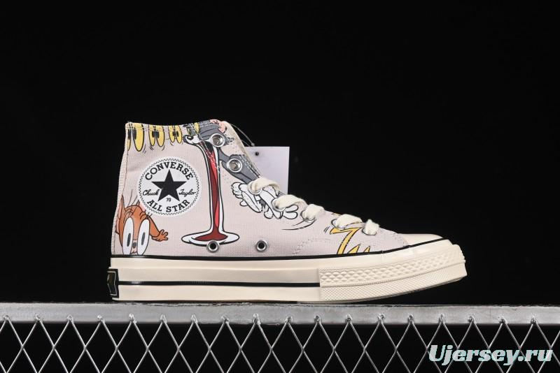 Converse Chuck Taylor All Star 1970s High Top Tom and Jerry Themed Casual Sneakers - A15111C