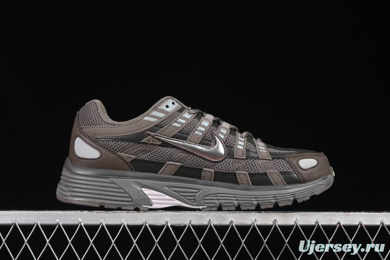 Nike P-6000 Prm Retro Casual Sneakers with Layered Design - CD6404-202