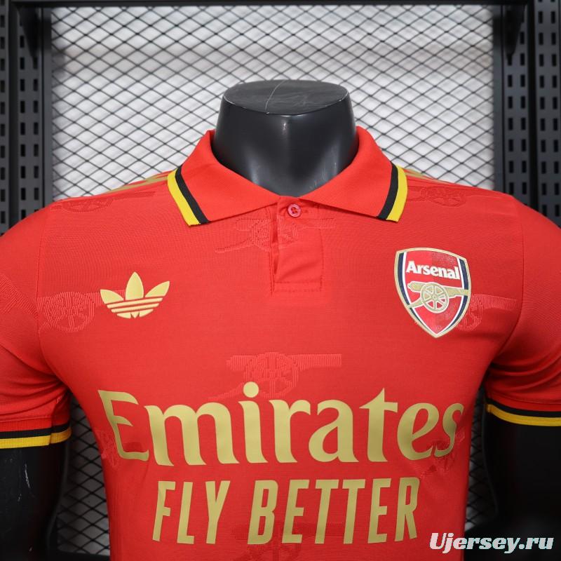 Player Version 25/26 Arsenal Red with Classic Design Jersey