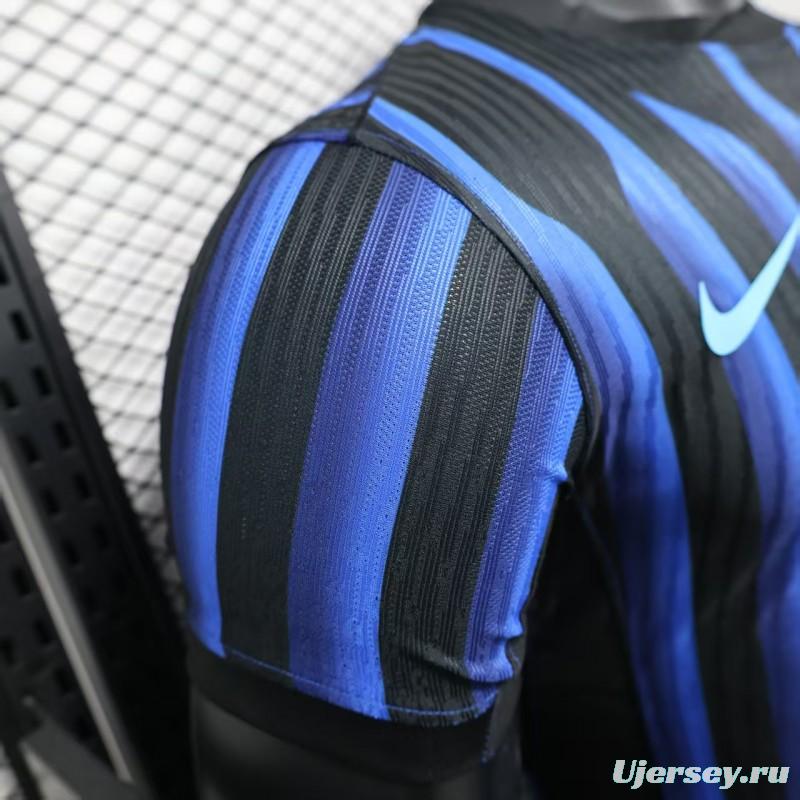 Player Version 25/26 Inter Milan Home Jersey Without Sponsor