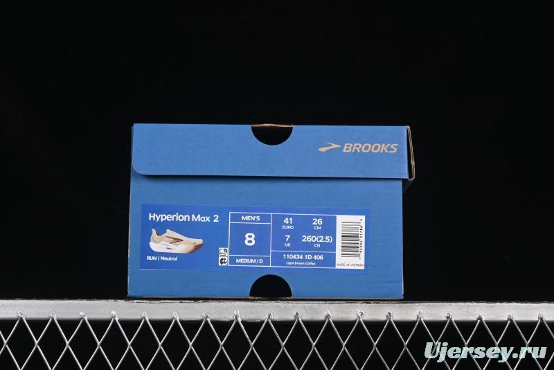 Brooks Hyperion Max 2 Cushioned Racing Marathon Running Shoes - 1104341D406