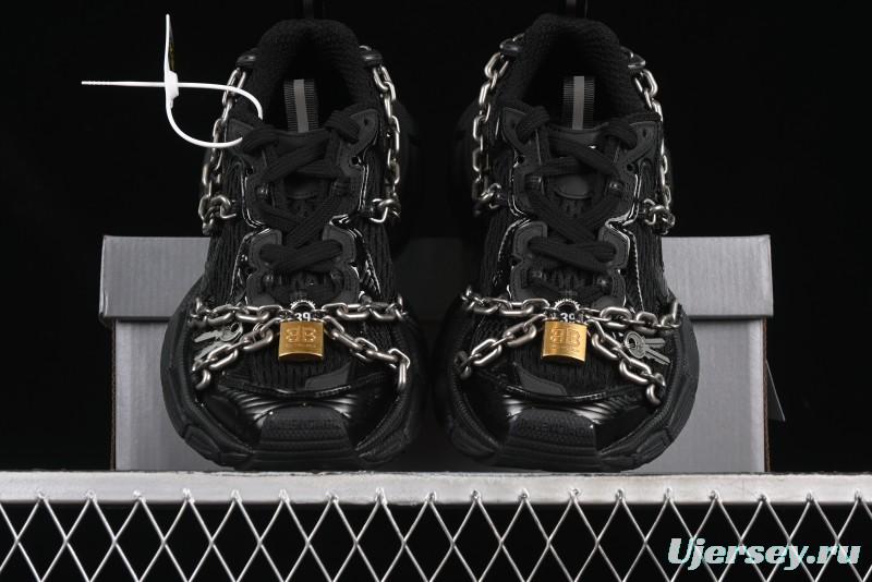 Balenciaga Phantom Sneaker 3XL Running Shoes with Transparent Heel Strap - W3XPL1882