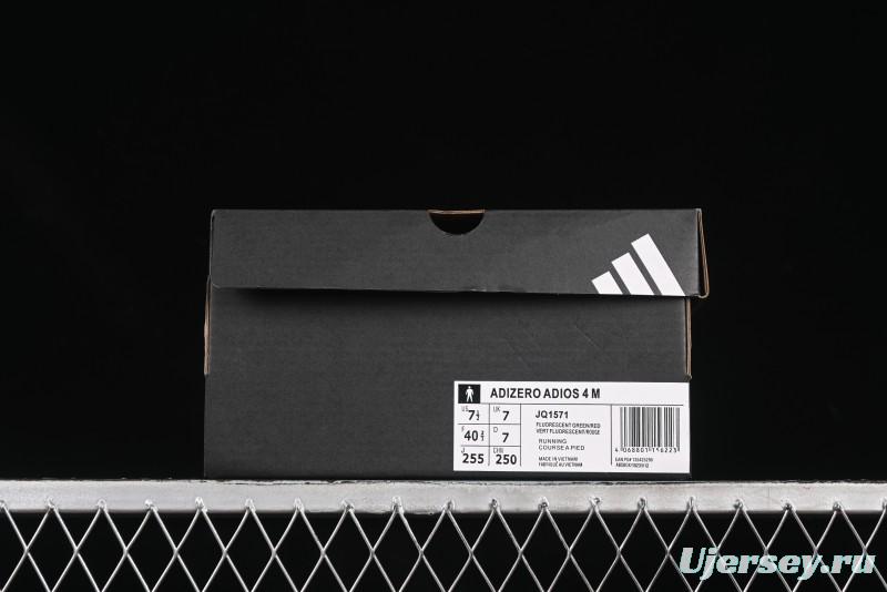 Adidas Adizero Adios 4 Running Shoes Lightweight Breathable Low-Top - JQ1571