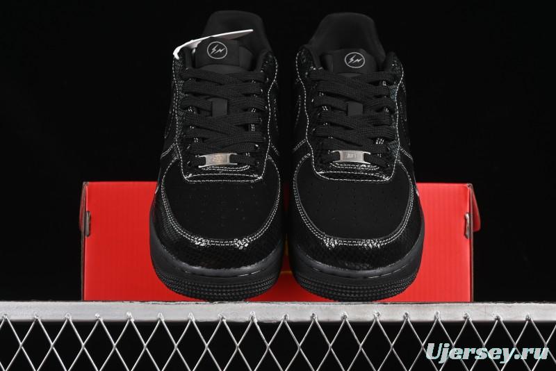 Nike Air Force 1'07 Low Lightning Collaboration Black Snake Scale Casual Sneakers - SC9207-529