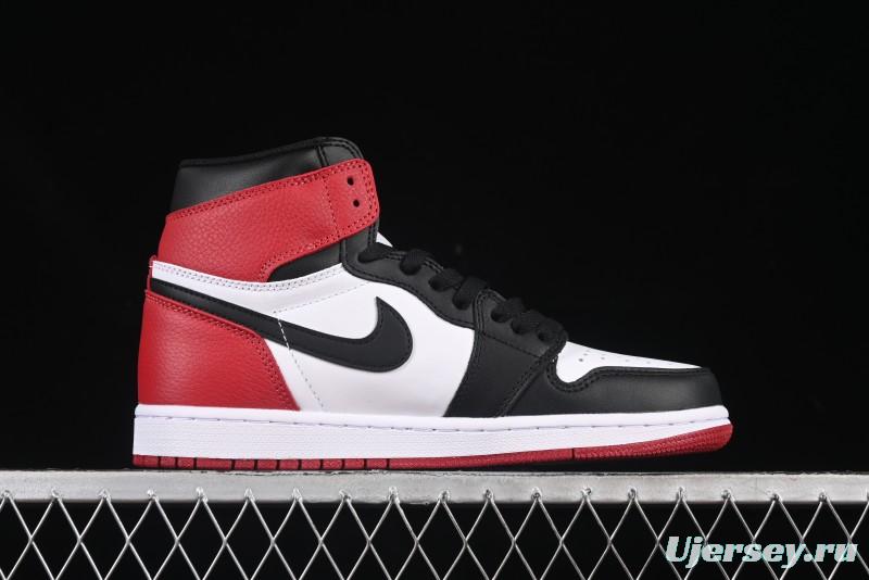 Nike Air Jordan 1 High Retro OG Basketball Shoes with Black Toe Design - 555088-125